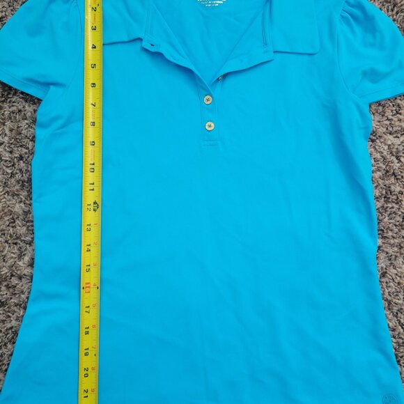 Lilly Pulitzer Luxletics Frida Puff Sleeve Polo - Picture 7 of 8
